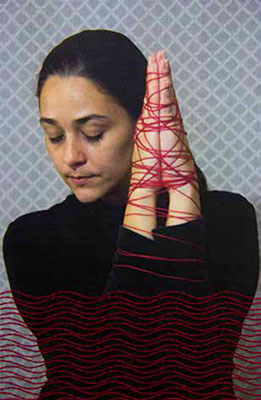 Marea, 2012 / Photo printing on canvas embroidered with thread / 75 x 49.5 cm